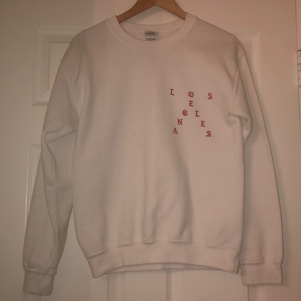 Unisex Kanye West White Crew Neck Sweater